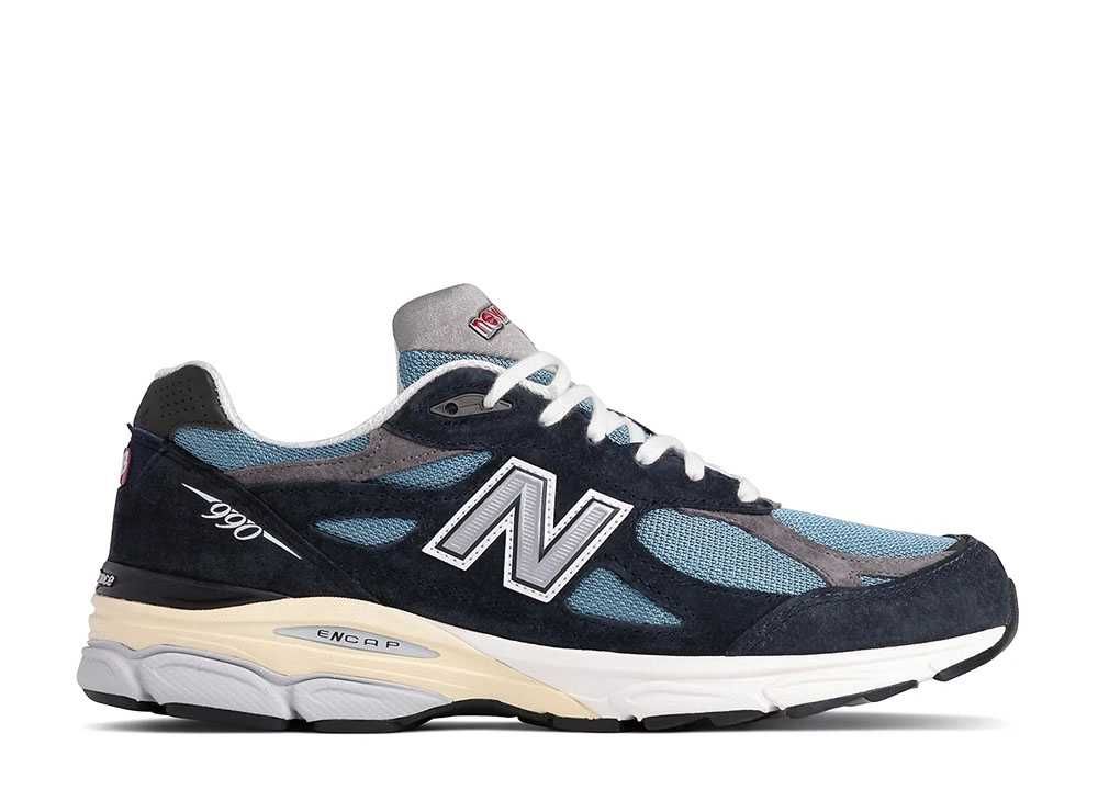 【New Balance】990v3（ネイビー、中敷きなし） New Balance 『990v3』ブラック&ネイビーの新色が国内10月30日に